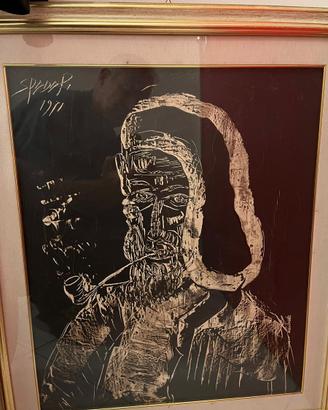 Quadro i del  pittore Spada Paolo anno 1971