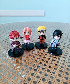 Set 4 Figure Chibi Naruto Sasuke Sakura Gaara