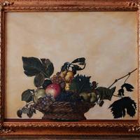 Caravaggio " la canestra di frutta"copia d'autore 