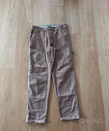 Pantaloni Double Knee Carpenter Benetton marroni