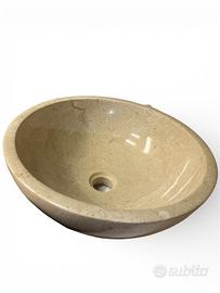 Lavabo Travertino tondo Lucido