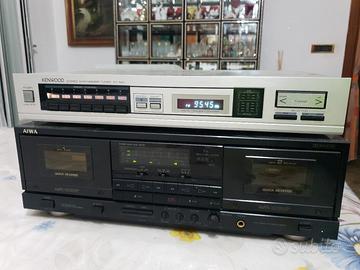 Piastra cassetta AIWA  più sintonizzatore Kenwood 