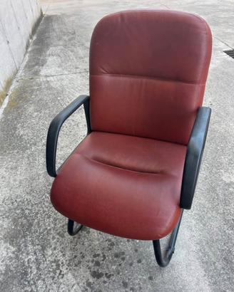 Sedia poltrona ufficio pelle