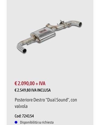 Scarico super sprint per mercedes gla/a 35amg
