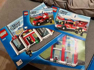 Caserma pompieri lego + altri pezzi pompieri