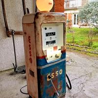 distributore pompa benzina ESSO vintage miscela 