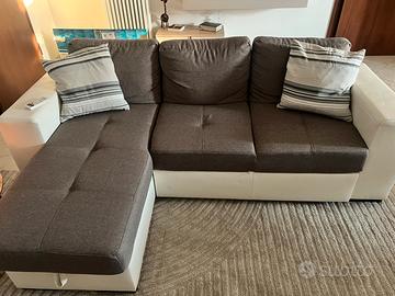divano letto contenitore con penisola