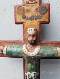 croce Cristo ceramica ortodosso