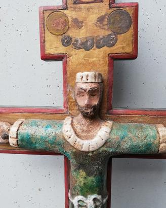 croce Cristo ceramica ortodosso