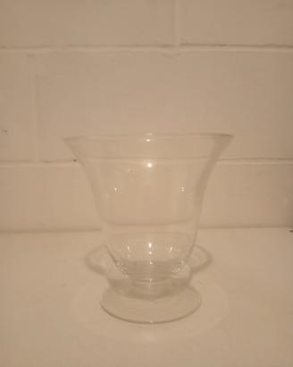 Vaso in vetro trasparente 
