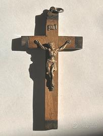 Crocifisso pettorale antico Terra Santa