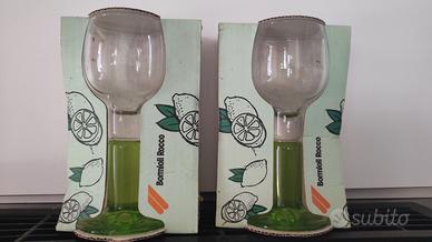 Due bicchieri limoncello Bormioli scatola Ferrarin