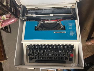 macchina da scrivere vintage anni 70 underwood 315