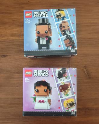 set lego brick Headz sposi nuovi 