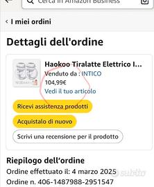 Tiralatte elettrico