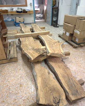Tavole legno di ulivo