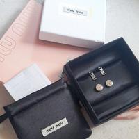 orecchini MiuMiu in strass