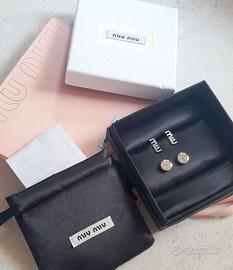 orecchini MiuMiu in strass