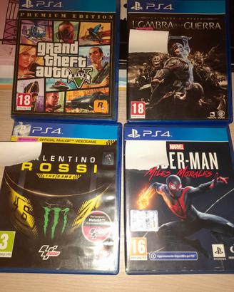 Lotto 4 giochi Ps 4.