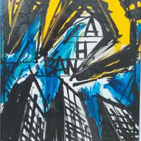 Vinicio Berti acrilico su tela 60x40 cm firmato 