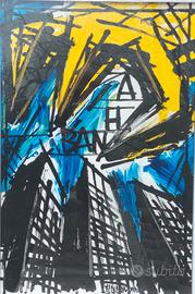 Vinicio Berti acrilico su tela 60x40 cm firmato 