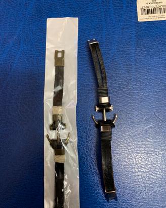 Bracciale cuoio con ancora