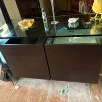 Scrivania per negozio con vetrina e specchio