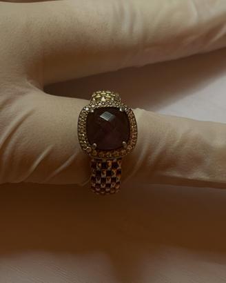 Anello Argento 925 con Pietra Viola