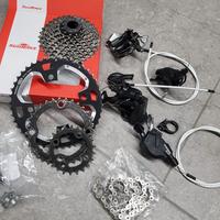 gruppo mtb 3x9v sram shimano