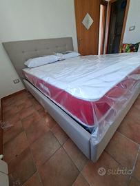 LETTO MATRIMONIALE CONTENITORE CON MATERASSO 