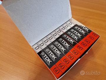 Audiocassette TDK D-60 IEC I Type I  Scatola da 10