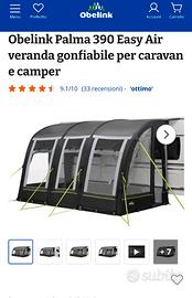 Veranda gonfiabile roulotte obelink
