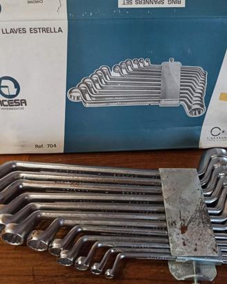 Acesa Set Chiavi Poligonali 12 pz. Acciaio Chrome-