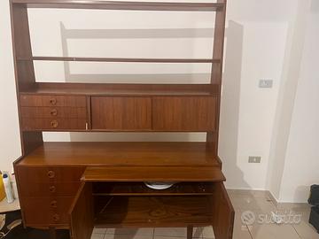 Credenza e libreria teak svedese