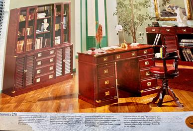 Studio completo Caroti Vecchia Marina in mogano ma