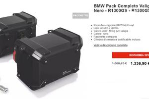 Valigie alluminio nero R1300GS ADV