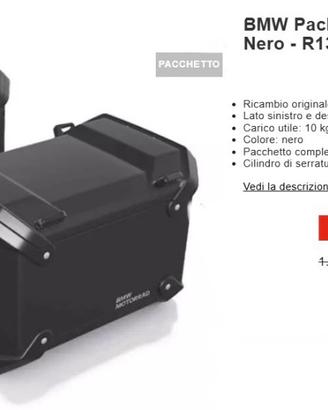 Valigie alluminio nero R1300GS ADV