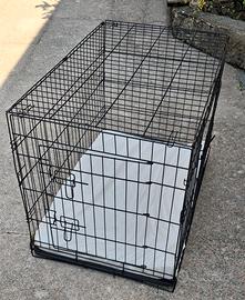 gabbia metallica pieghevole per cani