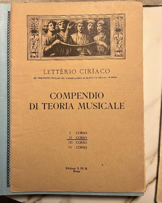 3 Libri di teoria musicale Ciriaco