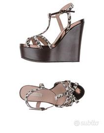 PURA LOPEZ -50% Sandali Zeppa CAVALLINO MACULATO