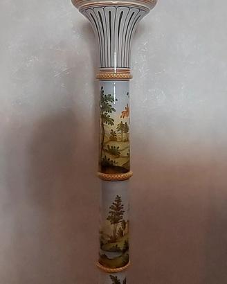 Colonna porta vaso ceramica 