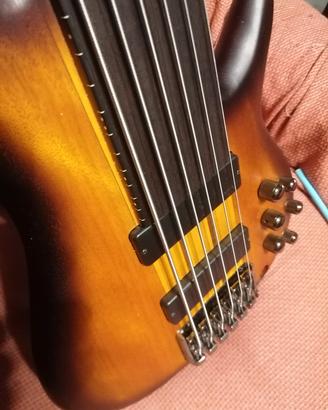 basso elettrico 6 corde fretless 