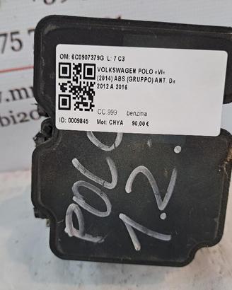 ABS VOLKSWAGEN Polo 5° Serie 6C0614517RBEF CHYA b