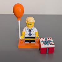 LEGO minifigure Birthday Party Boy, Series 18