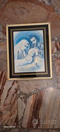 Quadri con madonna  gesu' e fiori da appendere 