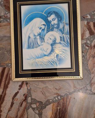 Quadri con madonna  gesu' e fiori da appendere 