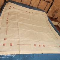 tovaglia ricamata avorio 