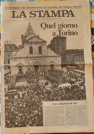 giornale  la stampa  tragedia cinema statuto