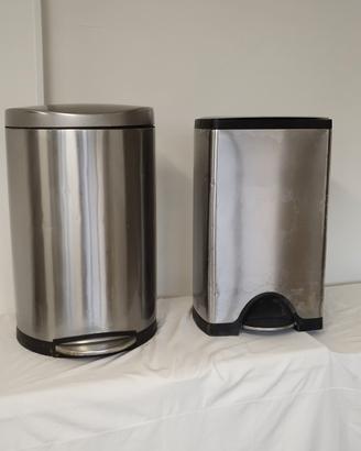 Pattumiera in acciaio inox 