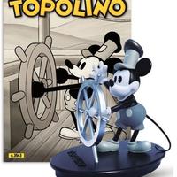 Topolino 3543 + statua centenario Disney Steamboat